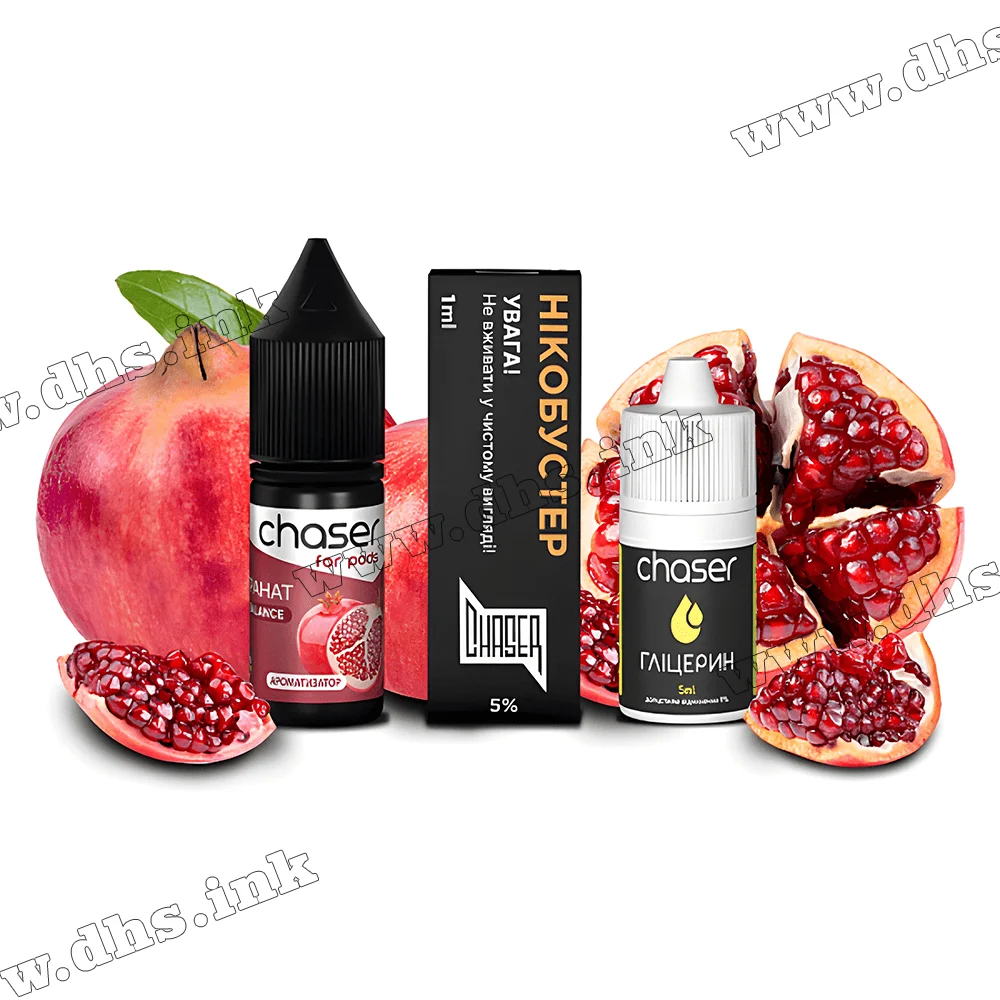 Набір для самозамісу Chaser For Pods Salt 10 мл (50 мг) - Гранат